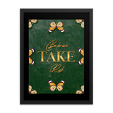 Be Brave Take Risk Quotes Wall Art