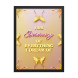 I'am Deserving of everything I dream of Affirmation Quotes Wall Art