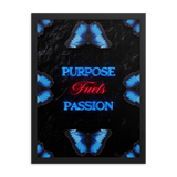 INSPIRATIONAL PURPOSE QUOTES WALL ART POSTER FRAMED