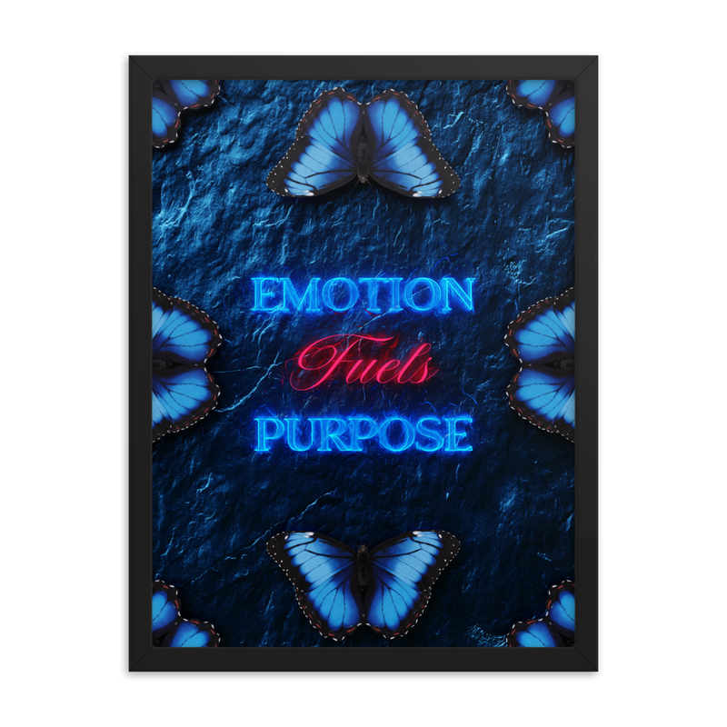 INSPIRATIONAL EMOTION QUOTES WALL ART POSTER FRAMED