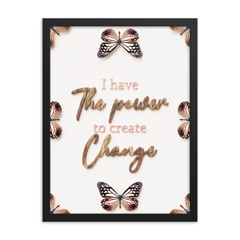 I have the power to create change quotes wall art