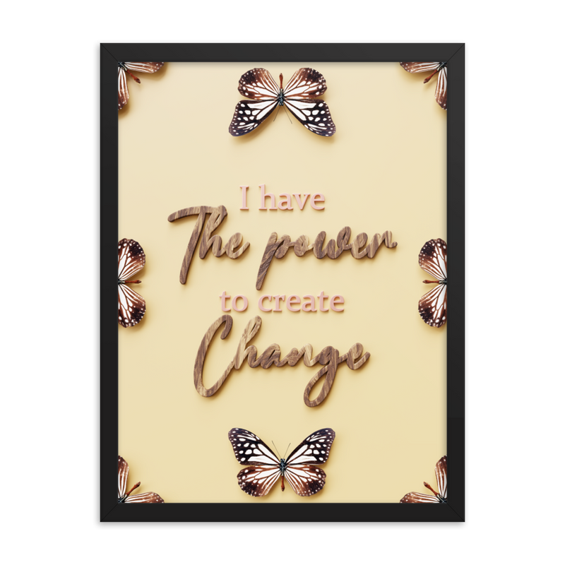 I HAVE THE POWER TO CREATE CHANGE QUOTES WALL ART