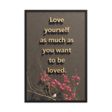 LOVE YOURSELF QUOTES HOME DECOR