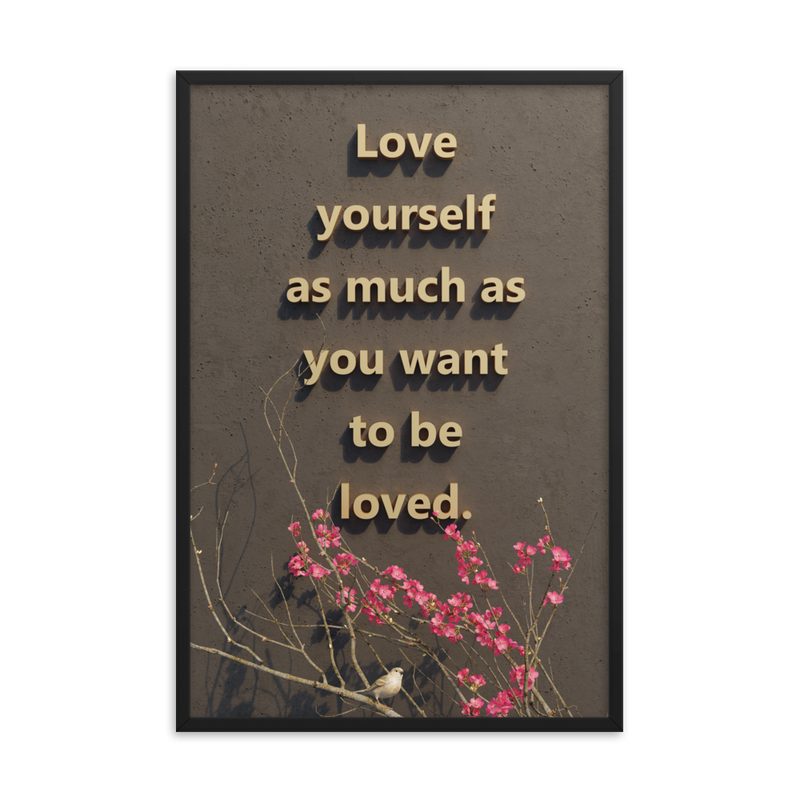 LOVE YOURSELF QUOTES HOME DECOR