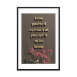 LOVE YOURSELF QUOTES HOME DECOR