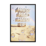 HAPPY MIND HAPPY LIFE WALL ART