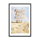 HAPPY MIND HAPPY LIFE WALL ART