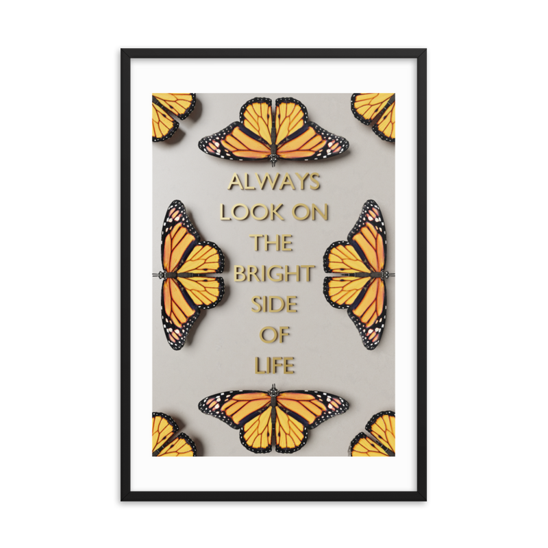 BUTTERFLY QUOTES WALL POSTER