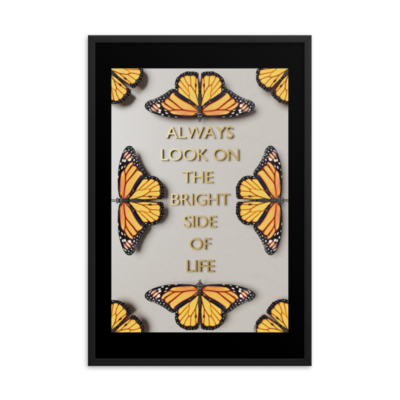 BUTTERFLY QUOTES WALL POSTER