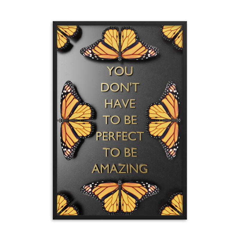 BUTTERFLY QUOTES WALL POSTER