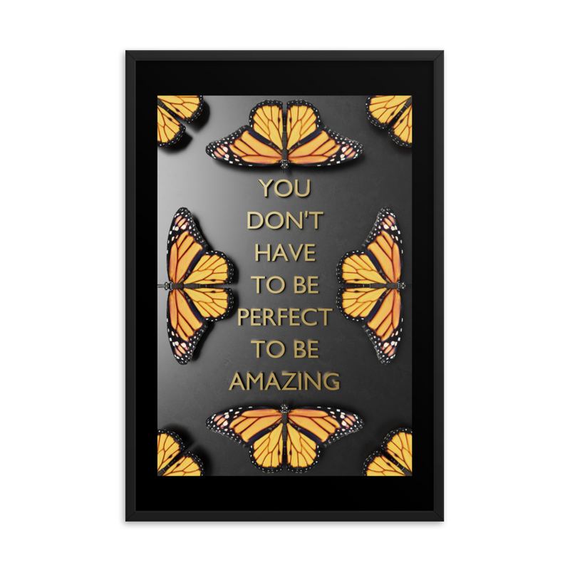 BUTTERFLY QUOTES WALL POSTER