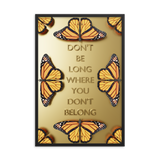 BUTTERFLY QUOTES WALL POSTER