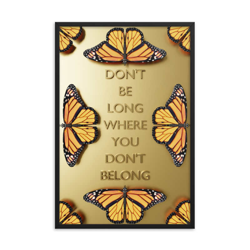 BUTTERFLY QUOTES WALL POSTER