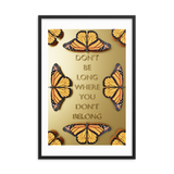 BUTTERFLY QUOTES WALL POSTER