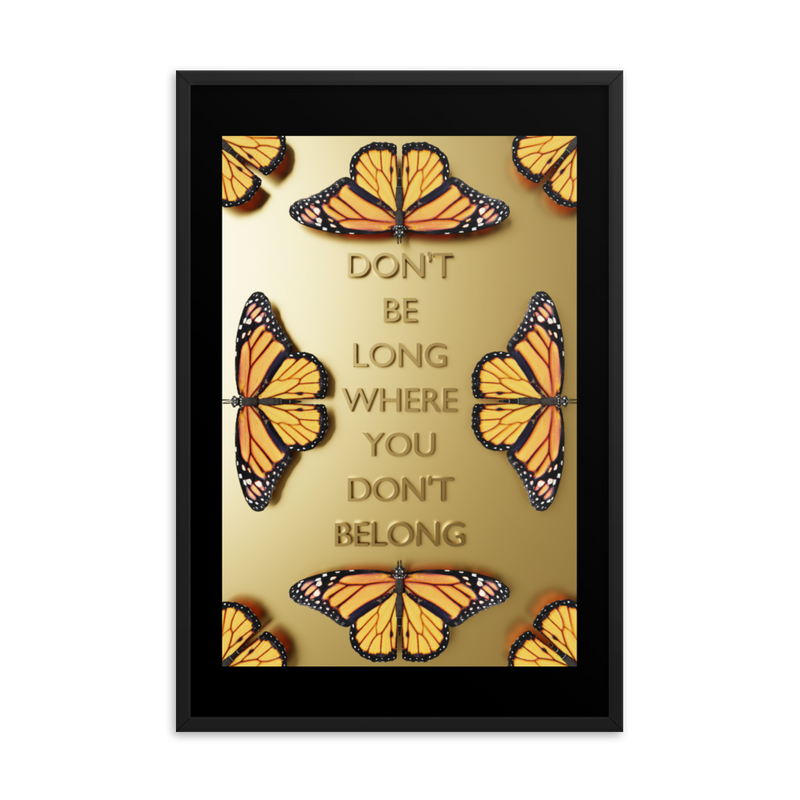 BUTTERFLY QUOTES WALL POSTER