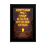 Fear Quote Wall Art Poster