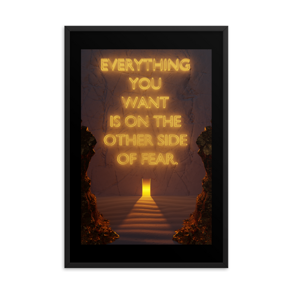 Fear Quote Wall Art Poster