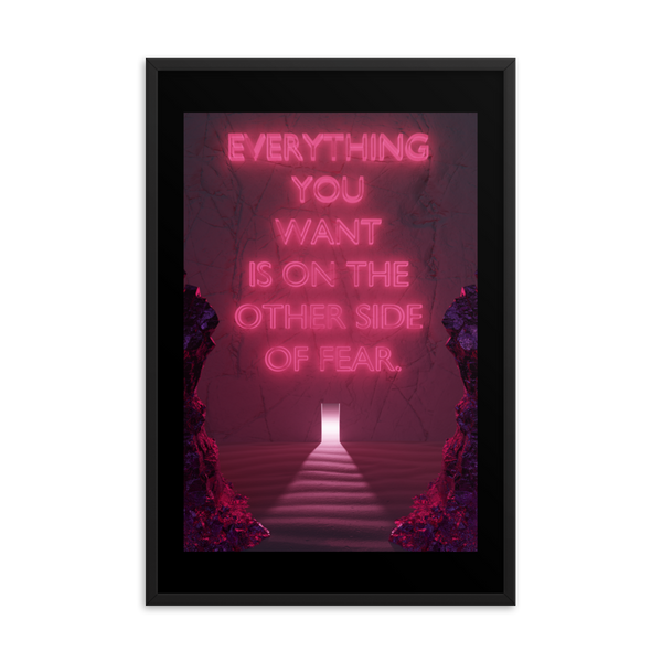 FEAR QUOTE WALL ART POSTER