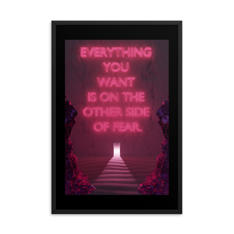 FEAR QUOTE WALL ART POSTER