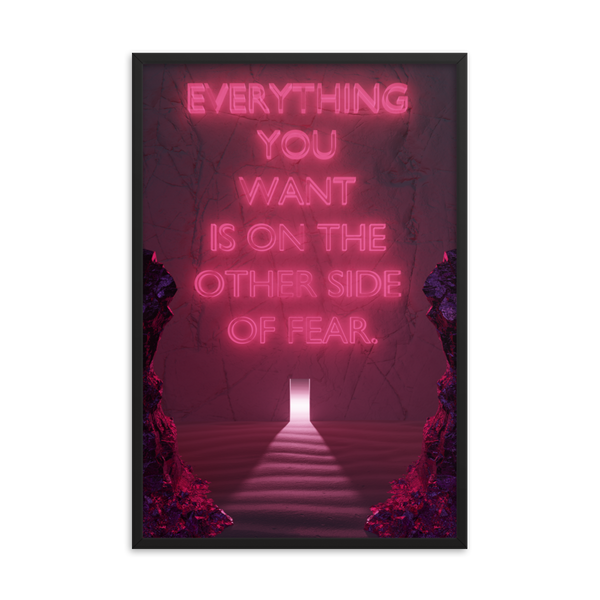 FEAR QUOTE WALL ART POSTER