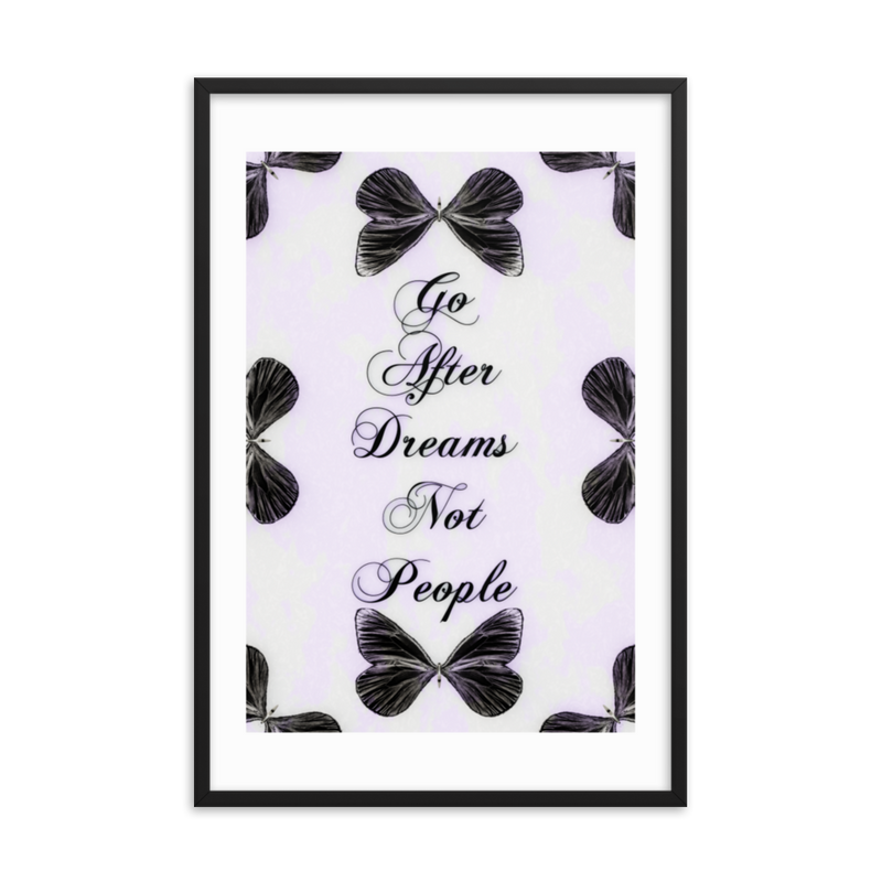 INSPIRATIONAL QUOTES FRAMED POSTER