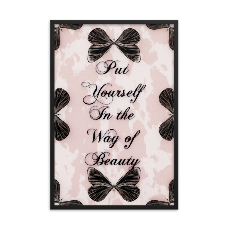 INSPIRATIONAL QUOTES FRAMED POSTER