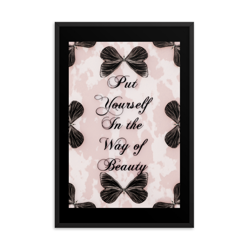 INSPIRATIONAL QUOTES FRAMED POSTER