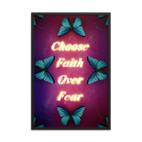 choose faith over fear quotes art