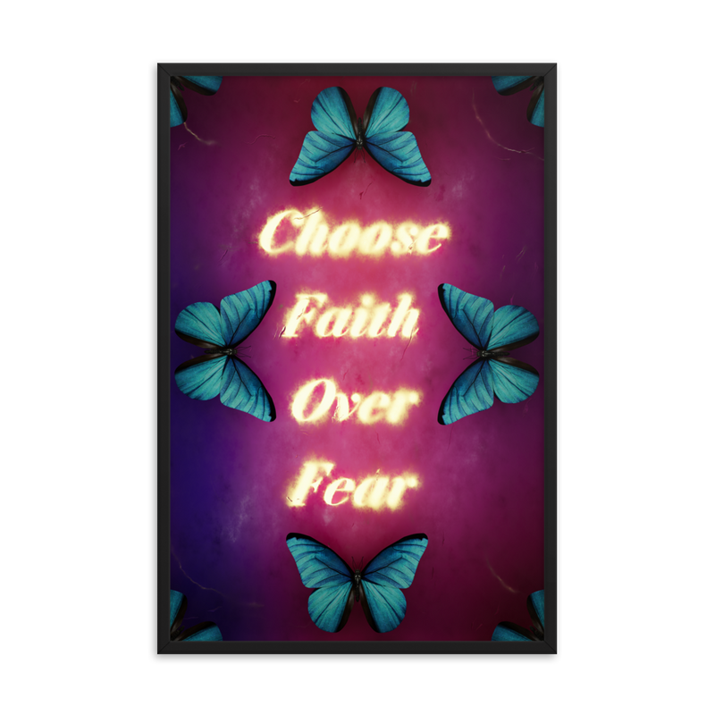 choose faith over fear quotes art