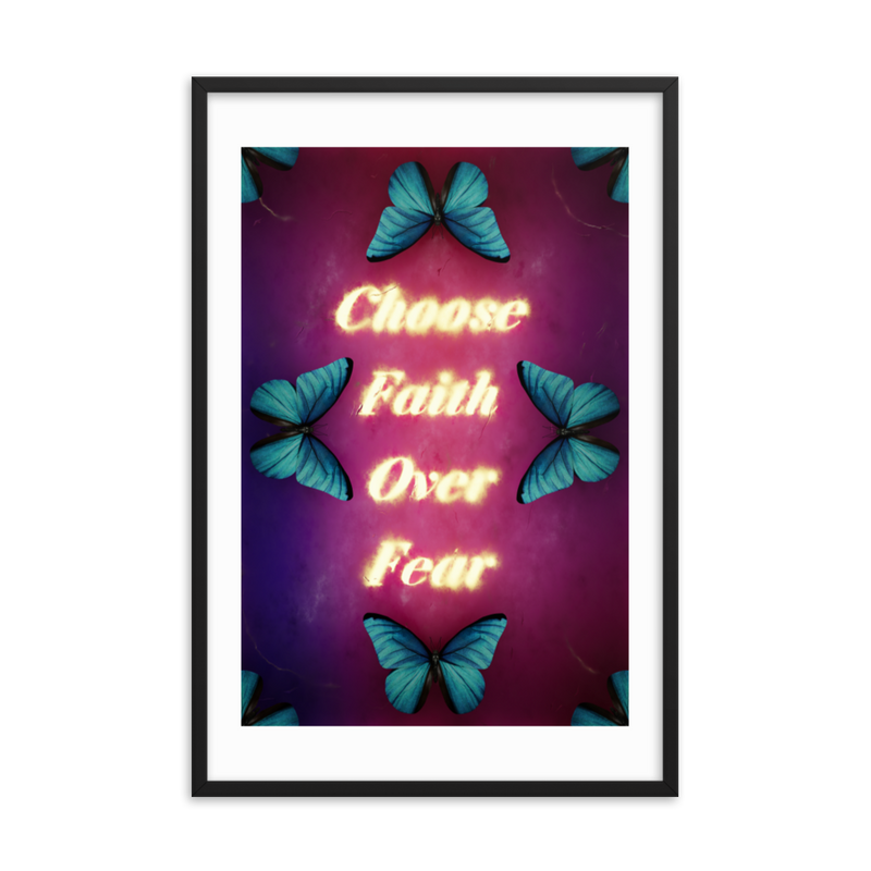 choose faith over fear quotes art