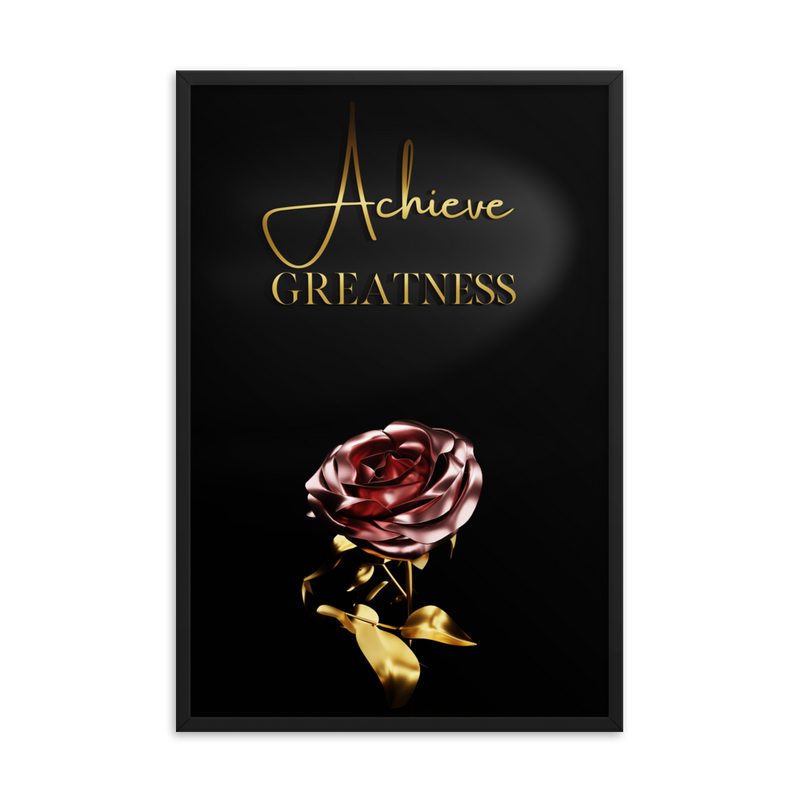 ACHIEVE GREATNESS QUOTES WALL ART