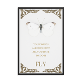 BUTTERFLY INSPIRATIONAL QUOTES WALL ART