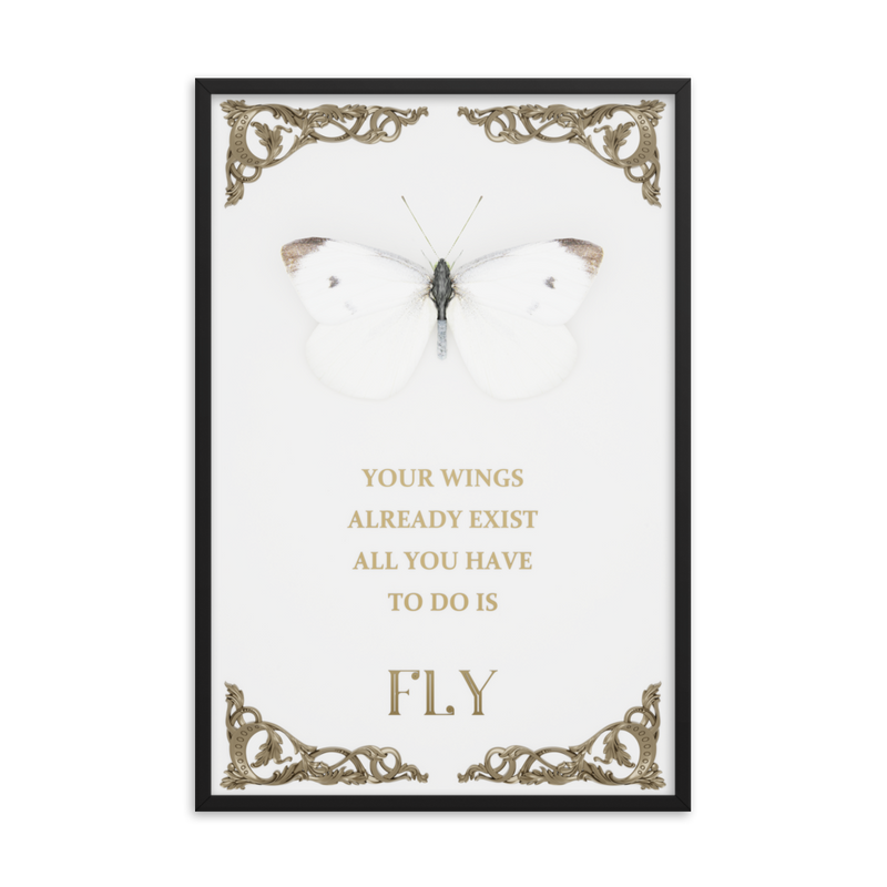 BUTTERFLY INSPIRATIONAL QUOTES WALL ART