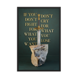 WARRIOR MOTIVATIONAL QUOTES WALL ART