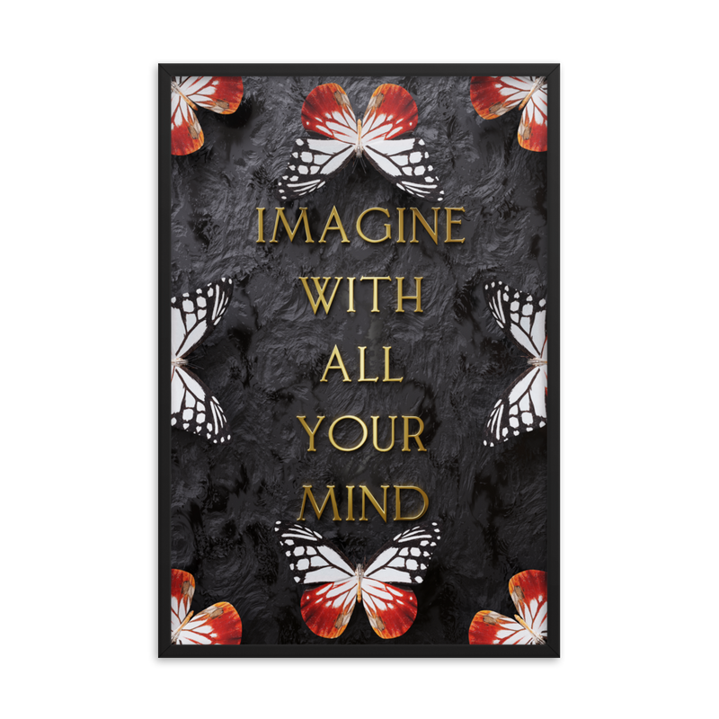 IMAGINE WITH ALL YOUR MIND WALL ART