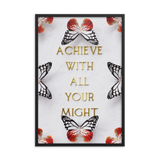 ACHIEVE WITH ALL YOUR MIGHT WALL ART