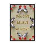 IMAGINE BELIEVE ACHIEVE WALL ART