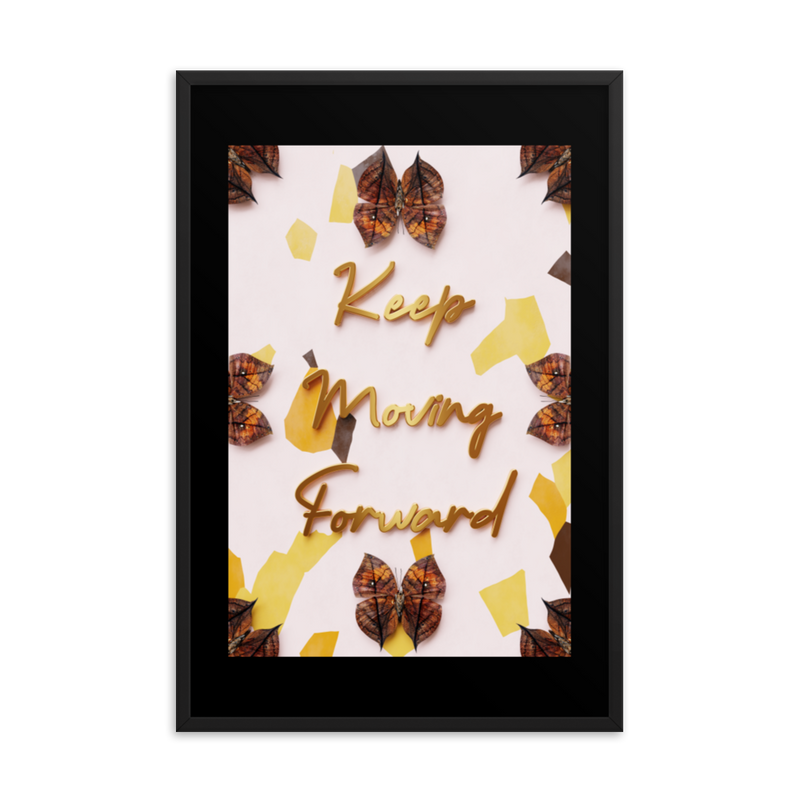 KEEP MOVING FORWARD QUOTES WALL ART