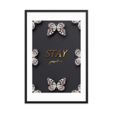 stay positive quote (black)