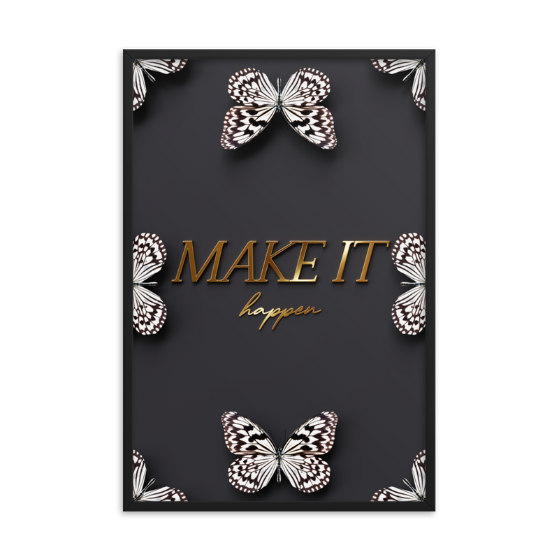 MAKE IT HAPPEN QUOTE (black)