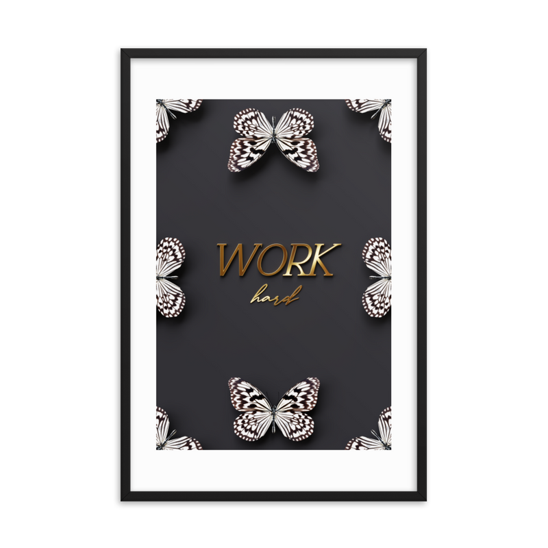 WORK HARD QUOTE (BLACK)