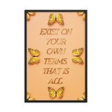 Motivational Life Quote Wall Art Poster