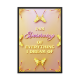 I'am Deserving of everything I dream of Affirmation Quotes Wall Art