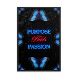 INSPIRATIONAL PURPOSE QUOTES WALL ART POSTER FRAMED