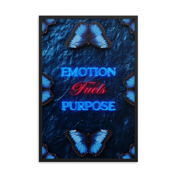 INSPIRATIONAL EMOTION QUOTES WALL ART POSTER FRAMED