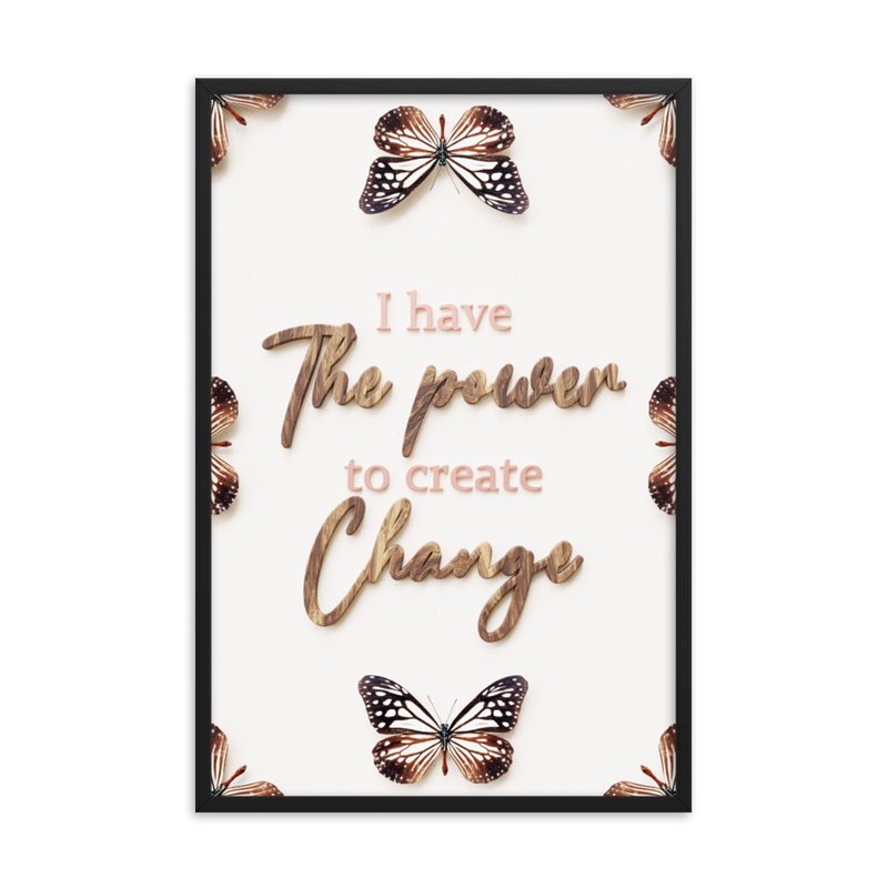 I have the power to create change quotes wall art