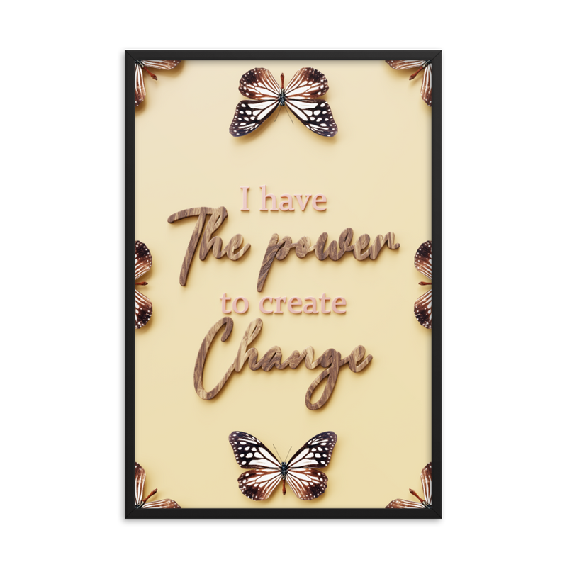 I HAVE THE POWER TO CREATE CHANGE QUOTES WALL ART