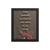 LOVE YOURSELF QUOTES HOME DECOR