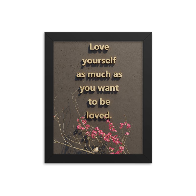 LOVE YOURSELF QUOTES HOME DECOR