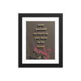 LOVE YOURSELF QUOTES HOME DECOR